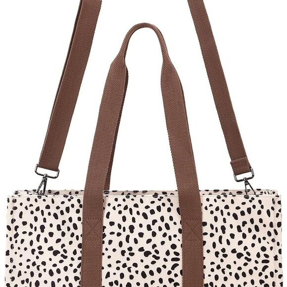 Laptop Tote Bag for Women Work 15.6 inch Canvas Shoulder Bags Computer Messenger - Picture 8 of 9